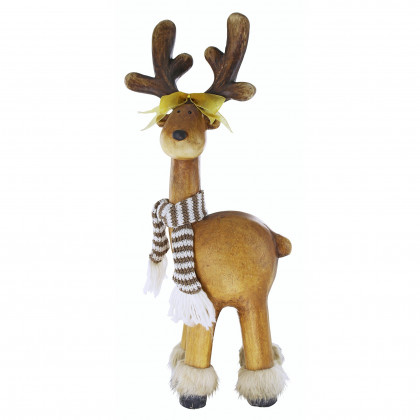 Toscano Santa Second Team Holiday Reindeer Statue - Zoey