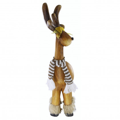 Toscano Santa Second Team Holiday Reindeer Statue - Zoey