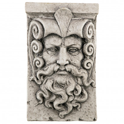 Toscano - Poseidon, Greek God of the Sea Wall Sculpture