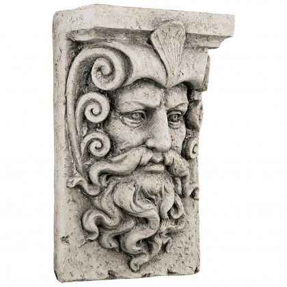 Toscano - Poseidon, Greek God of the Sea Wall Sculpture