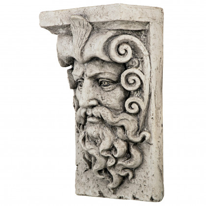 Toscano - Poseidon, Greek God of the Sea Wall Sculpture