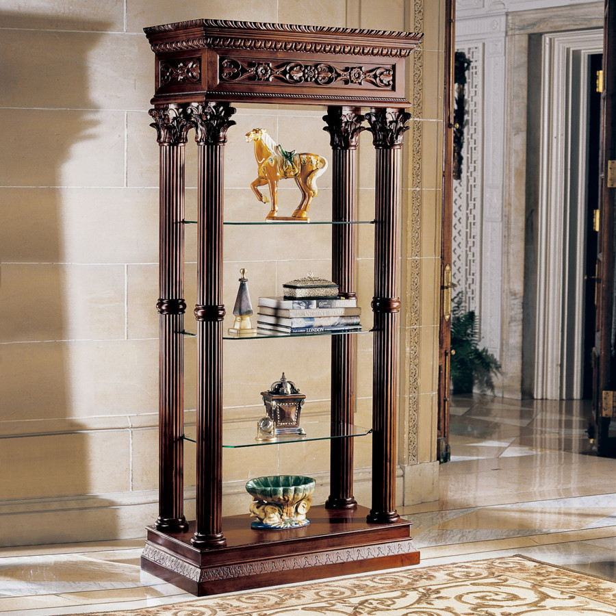 Toscano - Broadgate Grand Curio Presentation Case in Cherry, Hardwood