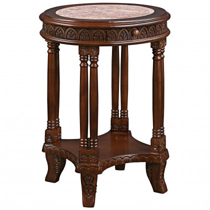 Toscano - Balfour Colonnade Side Table in Hardwood