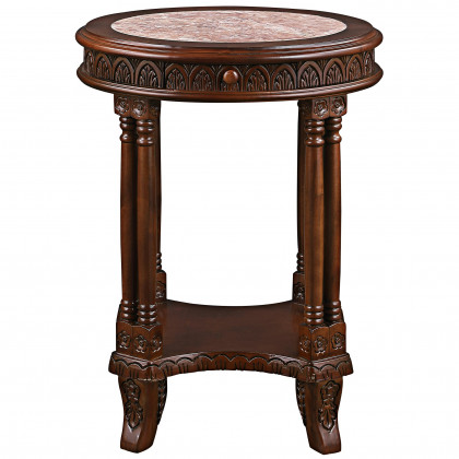 Toscano - Balfour Colonnade Side Table in Hardwood