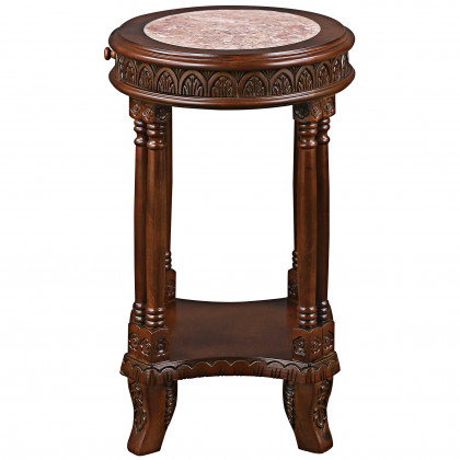 Toscano - Balfour Colonnade Side Table in Hardwood