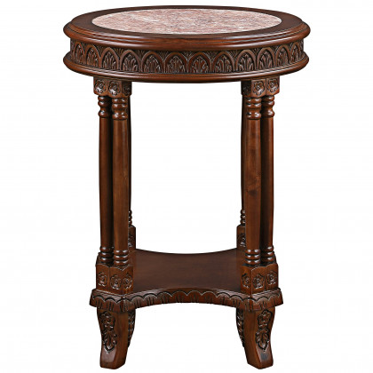 Toscano - Balfour Colonnade Side Table in Hardwood