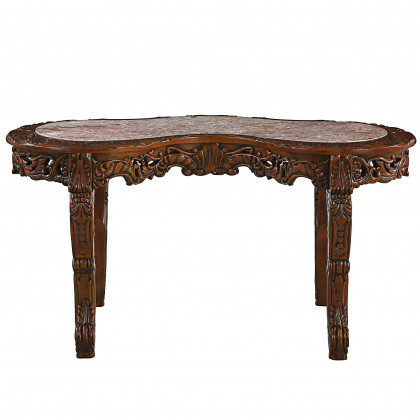 Toscano - The Mountbatten Desk in Marble/Hardwood