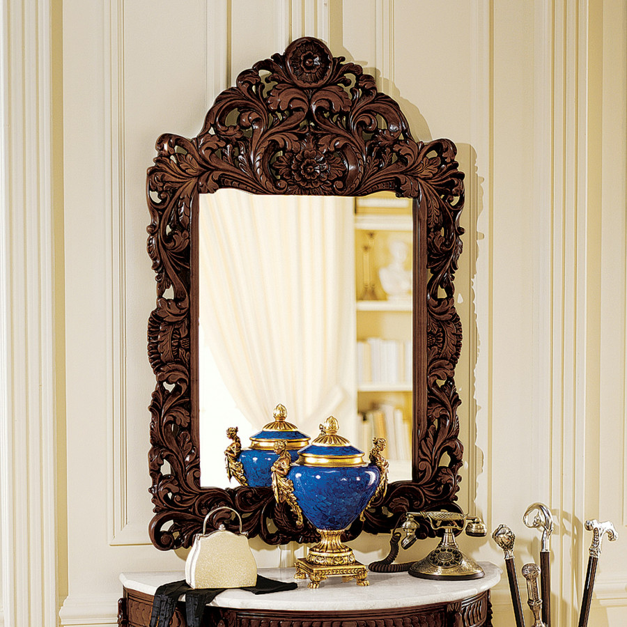 Toscano - Chateau Gallet Hardwood Mirror in Cherry, Hardwood