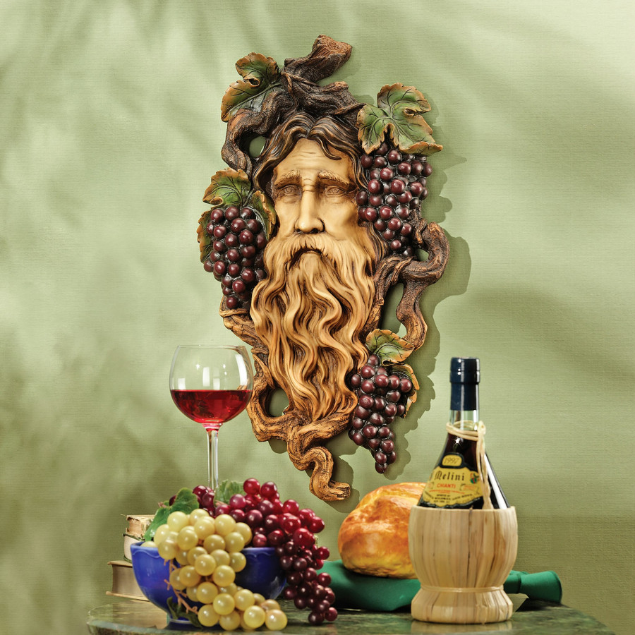 Toscano - God of the Grape Harvest Wall Sculpture