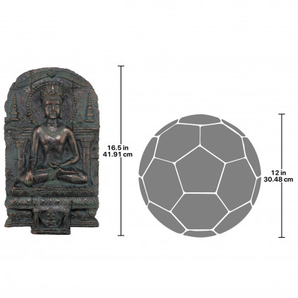 Toscano Earth Witness Buddha Wall Sculpture - Medium