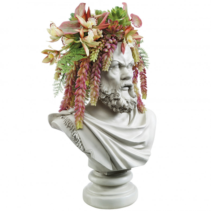 Toscano - Bust Planters of Antiquity Statues The Philosopher Socrates