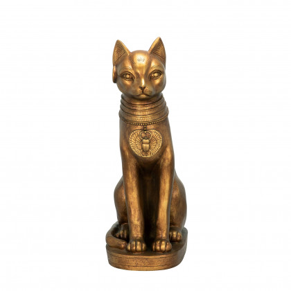 Toscano - Golden Bastet of Ancient Egypt Statue