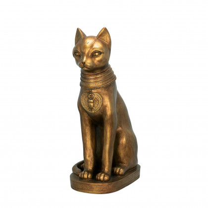Toscano - Golden Bastet of Ancient Egypt Statue