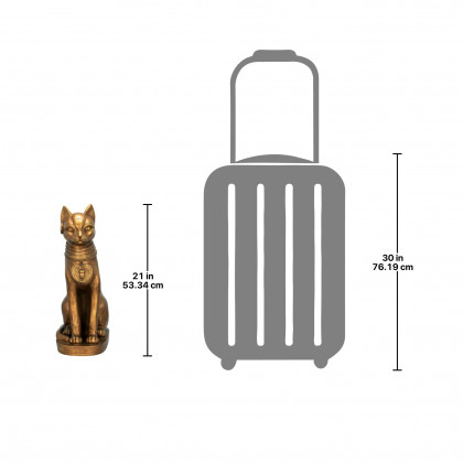 Toscano - Golden Bastet of Ancient Egypt Statue