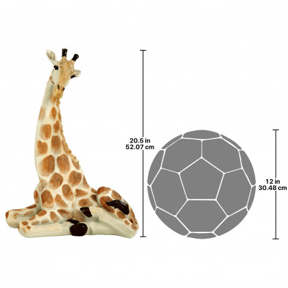 Toscano Zari the Resting Giraffe Statue - Large