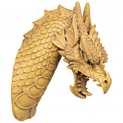 Toscano - Head of the Beast Gothic Dragon Wall Sculpture