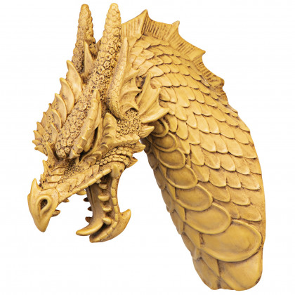 Toscano - Head of the Beast Gothic Dragon Wall Sculpture
