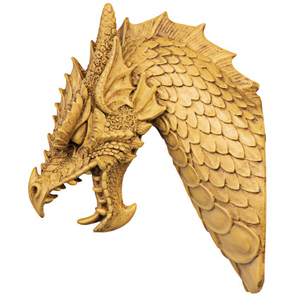 Toscano - Head of the Beast Gothic Dragon Wall Sculpture