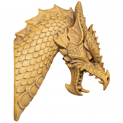 Toscano - Head of the Beast Gothic Dragon Wall Sculpture
