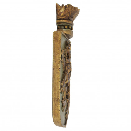 Toscano - Medieval Rampant Lion Shield Wall Sculpture
