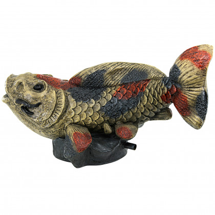 Toscano - Showa Asian Koi Spitter Piped Statue