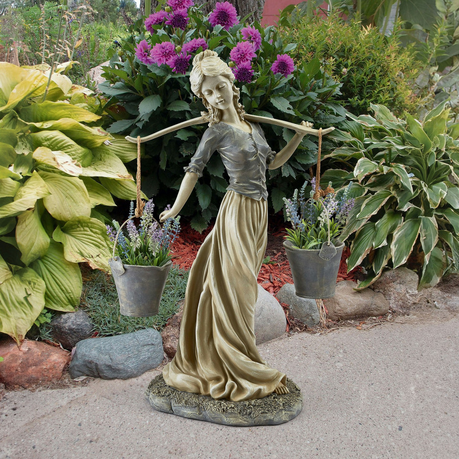 Toscano - Magdalene the Danish Milkmaid Garden Woman Statue