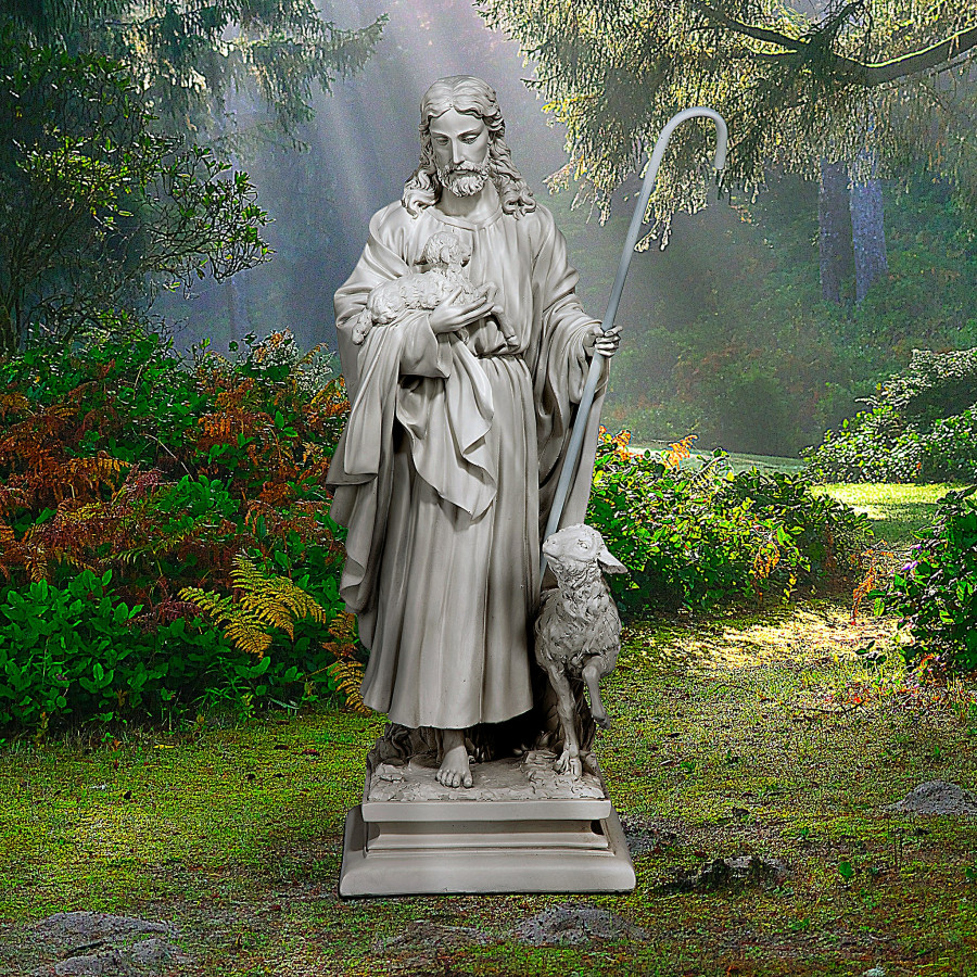Toscano - Jesus the Good Shepherd Garden Statue