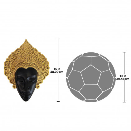 Toscano - Thai Court Dancer Mask Wall Sculpture
