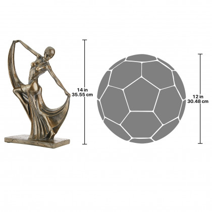 Toscano - Mistress of the Dance Art Deco Statue