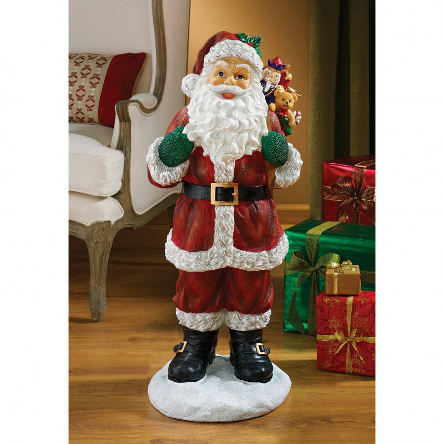 Toscano - A Visit from Santa Claus Holiday Statue