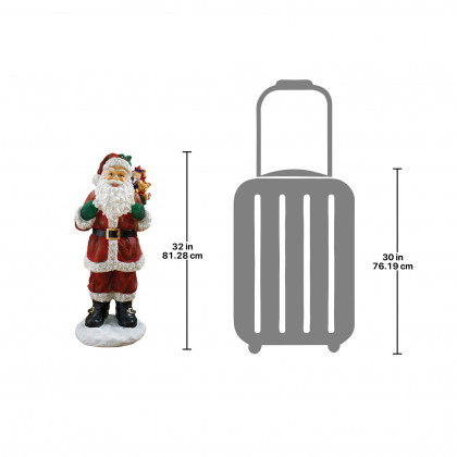 Toscano - A Visit from Santa Claus Holiday Statue