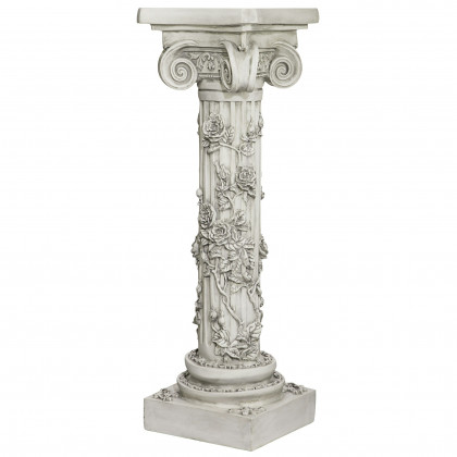 Toscano - The Rose Garland Victorian Sculptural Pedestal