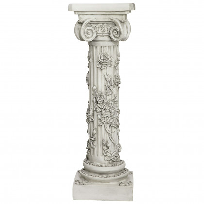 Toscano - The Rose Garland Victorian Sculptural Pedestal