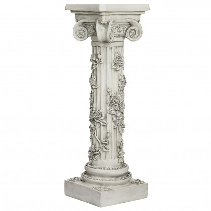 Toscano - The Rose Garland Victorian Sculptural Pedestal