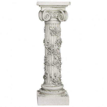 Toscano - The Rose Garland Victorian Sculptural Pedestal