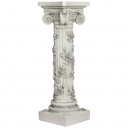 Toscano - The Rose Garland Victorian Sculptural Pedestal