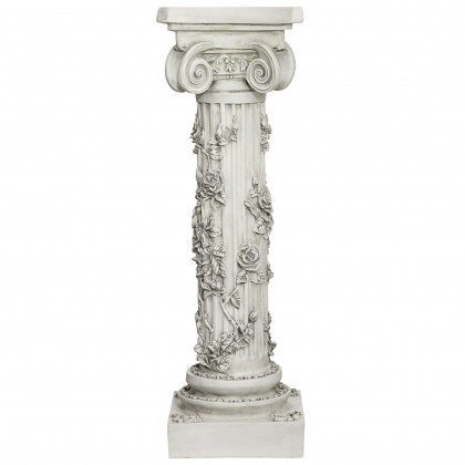 Toscano - The Rose Garland Victorian Sculptural Pedestal