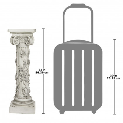 Toscano - The Rose Garland Victorian Sculptural Pedestal