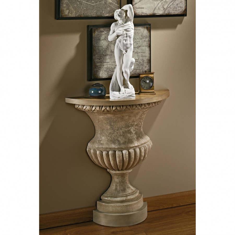 Toscano - Garden of Versailles Urn Wall Console Table