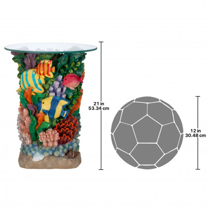 Toscano - The Great Barrier Reef Table in Designer Resin