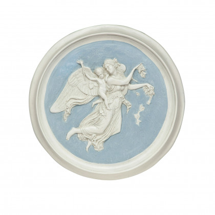 Toscano - Morning Angel Roundel Wall Sculpture