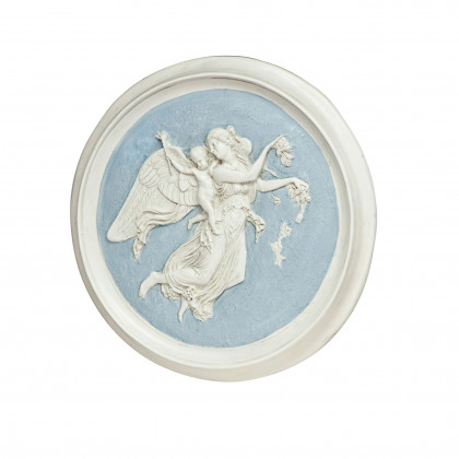 Toscano - Morning Angel Roundel Wall Sculpture