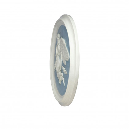Toscano - Night Angel Roundel Wall Sculpture