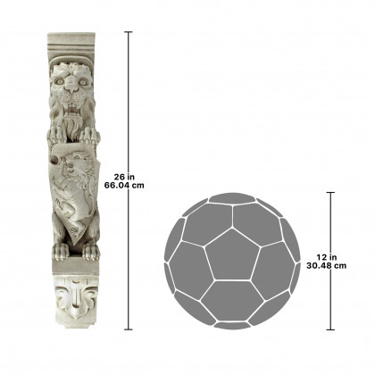 Toscano - Manor Lion Corbel Wall Sculpture
