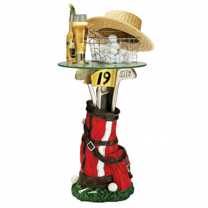Toscano - On Par Golf Bag Sculptural Table in Designer Resin