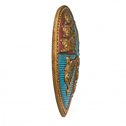 Toscano - Queen Victoria Royal Coat of Arms Sculptural Wall Shield