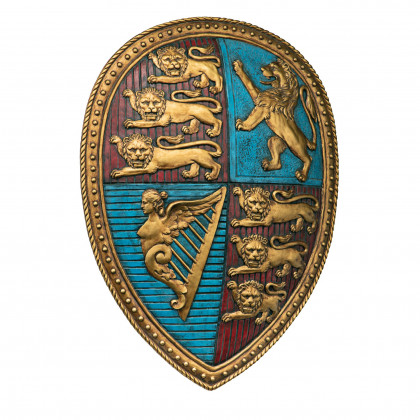 Toscano - Queen Victoria Royal Coat of Arms Sculptural Wall Shield