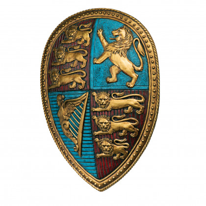Toscano - Queen Victoria Royal Coat of Arms Sculptural Wall Shield