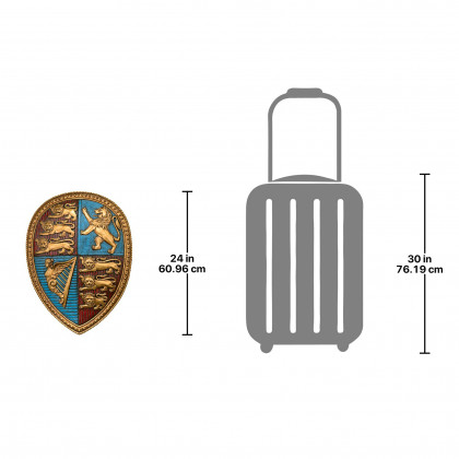 Toscano - Queen Victoria Royal Coat of Arms Sculptural Wall Shield