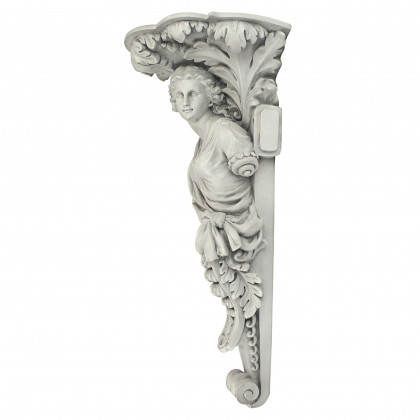 Toscano - French Baroque Caryatid Facing Right Wall Sculpture